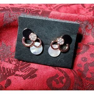 Mother Of Pear Disc Earrings